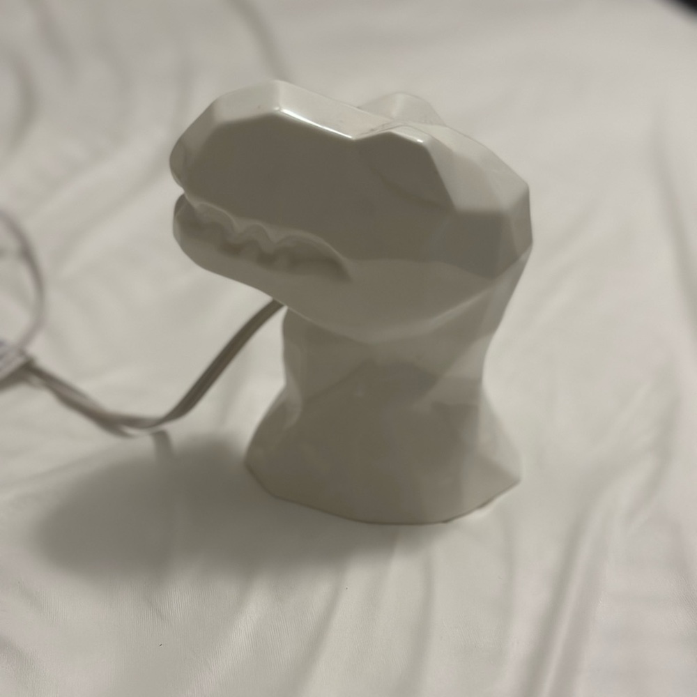 White Dinosaur Lamp